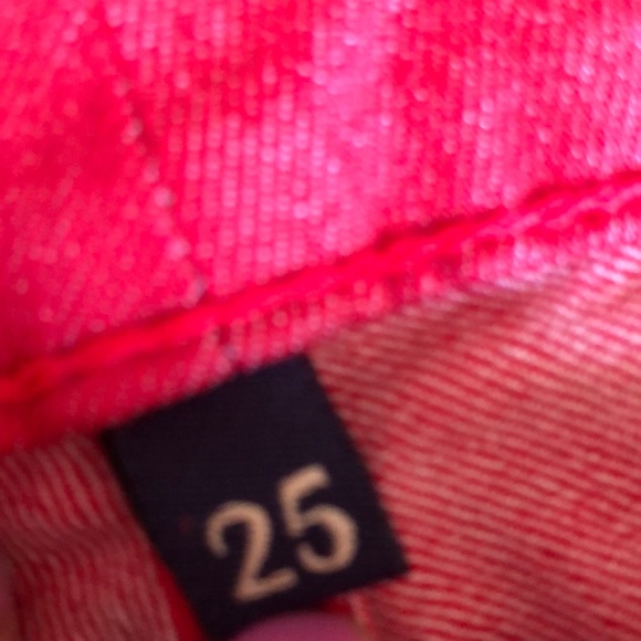 Carmar Red Denim Skinny Style Jeans, Size 25 - Picture 7 of 7